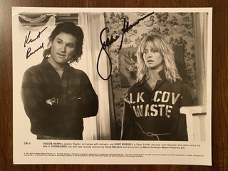 Kurt Russell Goldie Hawn Signed Autographed Overboard Photo With COA BOTH NICE