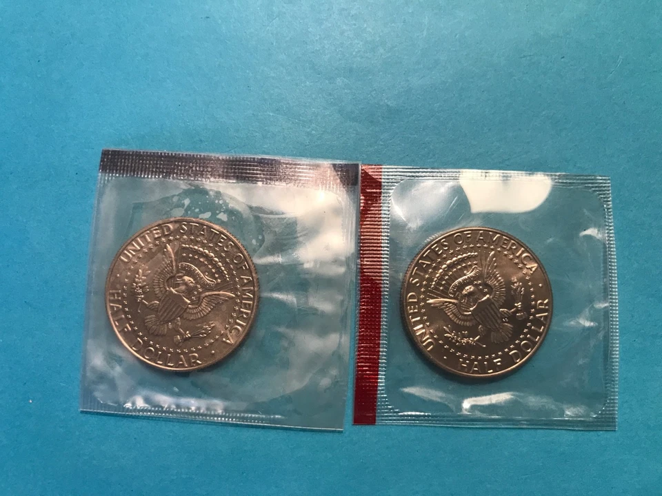 1989 P&D Kennedy Half Dollars Mint Cello FREE SHIP ***SEE PICS - Image 2 of 2