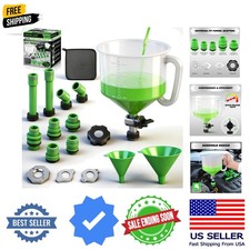 SWANLAKE 18-Piece No-Spill Coolant Funnel Kit, Radiator Funnel Burping Tool, ...