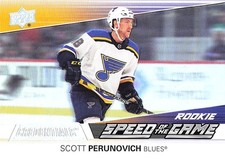 2021-22 Upper Deck Credentials #SGR17 Scott Perunovich Speed of the Game Rookies