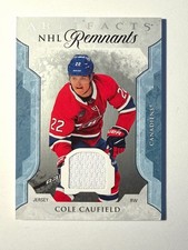 2023-24 UD Artifacts NHL Remnants COLE CAUFIELD Jersey *READ* Card# NR-CC