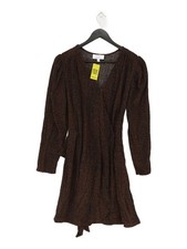 & Other Stories Wrap Midi Dress in Brown