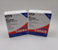 Rugby Nicotine Patch Step 3 (7mg) – Clear Transdermal 14 Patches | 2 Pack
