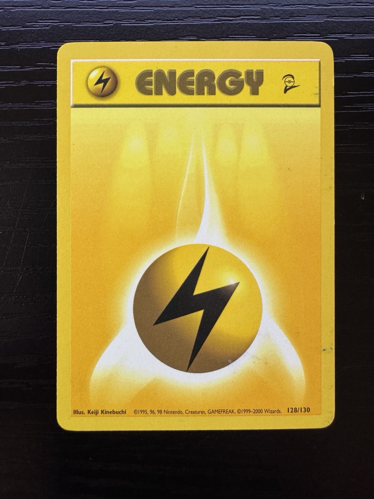 Pokemon Card - Base 2 Set 128/130 - LIGHTNING ENERGY (common)