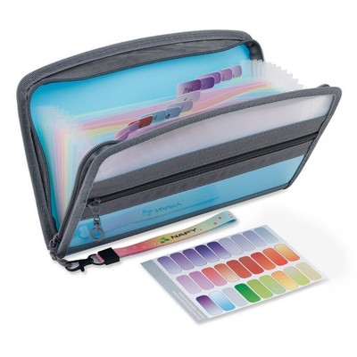 Small Accordion File Organizer, A5 Check Size 13 Pockets Coupon Receipt Holde...