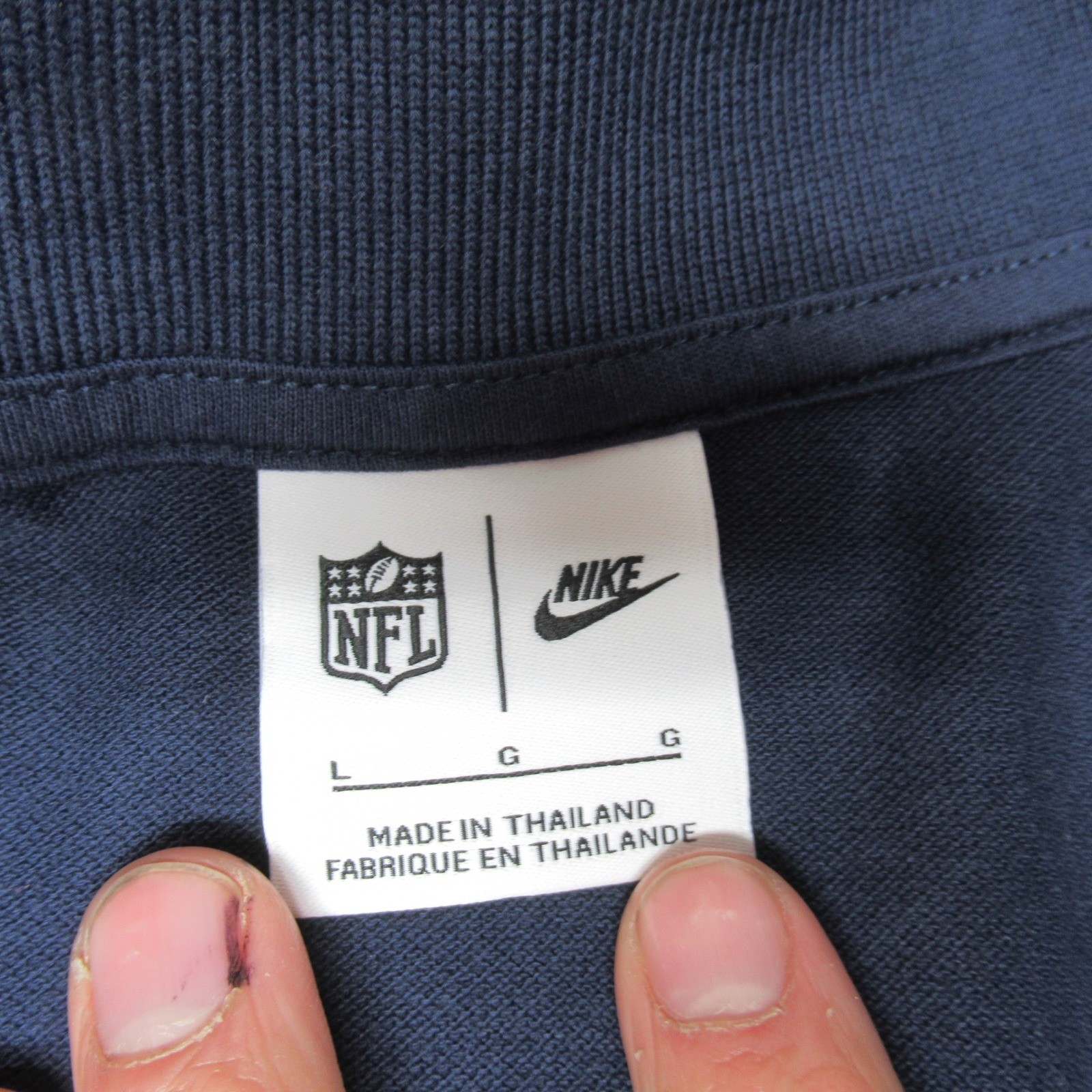 Tennessee Titans Nike Polo Shirt Mens Large Blue NFL DryFit Training Team Golf thumbnail 5