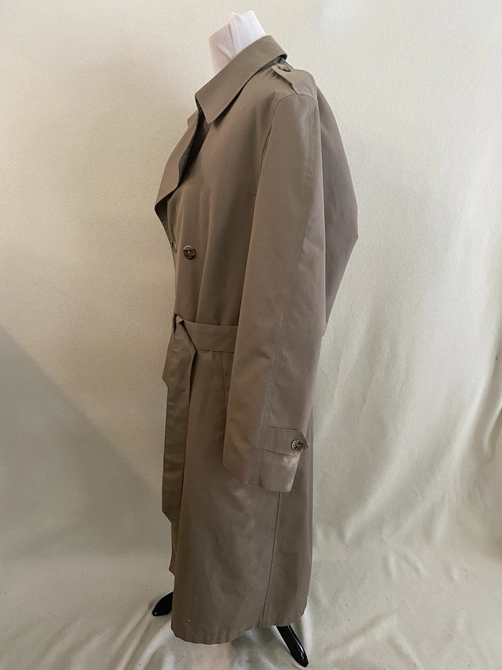 CHRISTIAN DIOR LE CONNAISSEUR Trench Coat Mens 40L Long Overcoat Zip Out Liner - Image 2 of 4