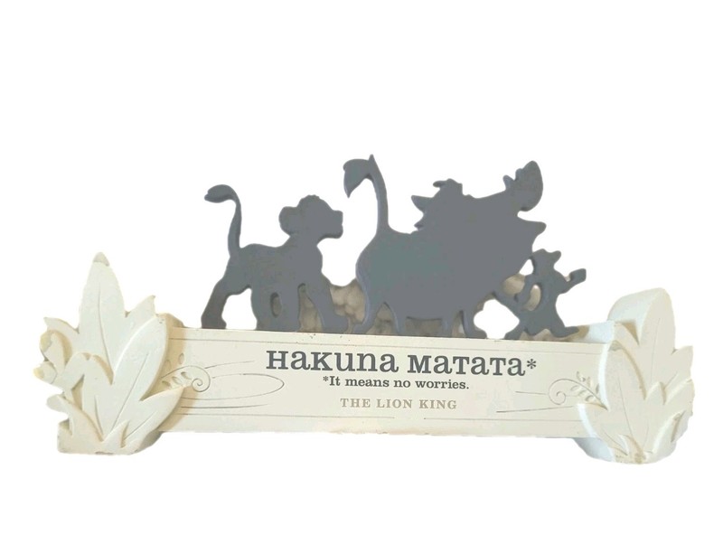 Hallmark Disney Castle Silhouette Figurine The Lion King Hakuna Matata 