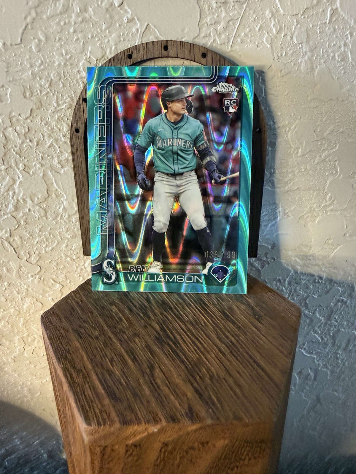 2025 Topps Chrome Update Ben Williamson Aqua Ray Wave Refractors #USC168 #/199