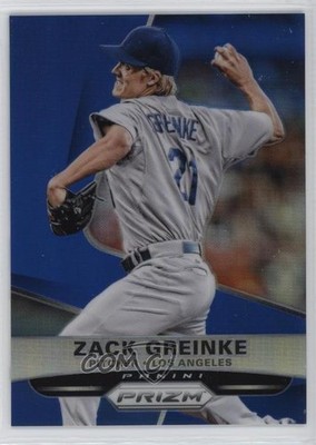 2015 Panini Prizm Blue Prizm 43/75 Zack Greinke #153 1g5