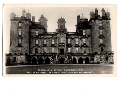 Drumlanrig Castle Dumfriesshire Scotland 1956 Vintage Real Photo RPPC Postcard - Image 1 of 2