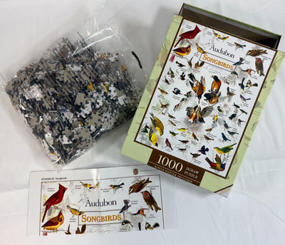 Master Pieces Inc. Audubon Songbirds 1000 Piece Jigsaw Puzzle w/Poster Brand New