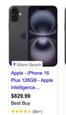 Apple Iphone 16 Plus 128GBbrand new in box with apple proof of purchase receipt