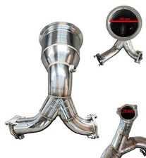 STAINLESS STEEL DECAT DOWNPIPE 6.3 INCH EXHAUSTS PIPE FOR AUDI A4 B9 S4 2016-23