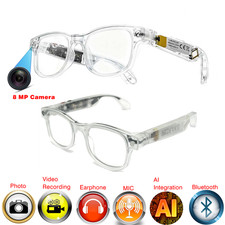 HD Video AI smart glasses with camera and bluetooth and video controller