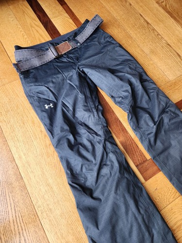 Womens Under Armour Storm 3 Black Snow Ski Insulated Waterproof Pants Medium - Picture 1 of 16