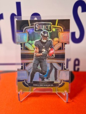 Nfl Panini Trading Cars Odell Beckham 2023 BLACK&GOLD DIE CUT Select #9