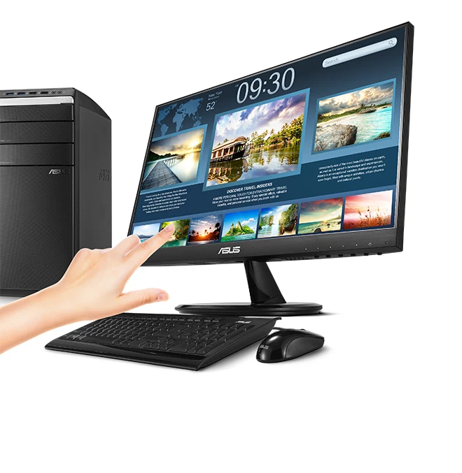 21.5" ASUS Touchscreen Monitor Widescreen 1920x1080 IPS LCD HDMI VGA USB VT229H - Image 2 of 4