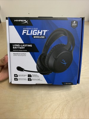 HyperX Cloud Flight Wireless Headphones Headset Black/Blue PS5 PS4 Gaming SEALED