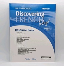 Discovering French Today RESOURCE BOOK Level 1 Unit 6 Bleu NEVER USED