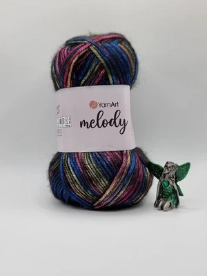YarnArt Melody Yarn 100g – Soft Shiny Lightweight Knitting & Crochet Yarn