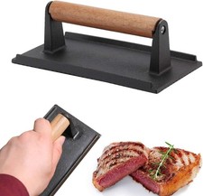 BBQ Cast Iron Steak Weight Heavy Duty Burger Press Bacon Press Grill