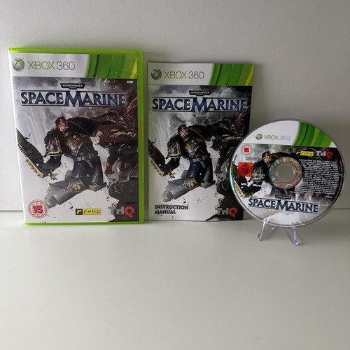 Warhammer 40.000 40k Space Marine Xbox 360 Videojuego Manual PAL - Imagen 1 de 7