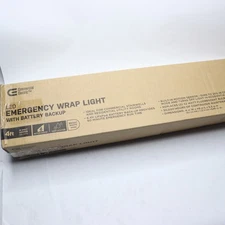 Commercial Electric Integrated LED Emergency Wrap w/ Battery Back Up White 48"