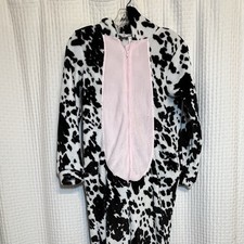 Pijama de vaca Secret Treasures de una pieza traje de unión para mujer talla XS (4-6) PIJAMAS CON CAPUCHA