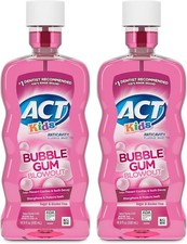 ACT Kids Anticavity Fluoride Mouthwash, Bubble Gum Blowout, 16.9 fl oz - 2 Pack