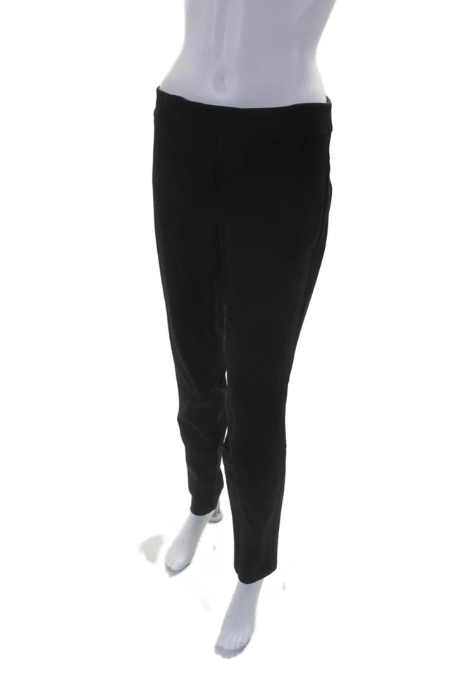 Pantalones de vestir plisados forrados cintura elástica texturizada talla negra Joseph Ribkoff para mujer Foto 2 de 4