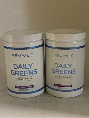 2x Revive Daily Greens Powder, Fresh Berry , 10.47 oz (297 g) 10/26
