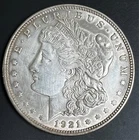 1921 Morgan Silver Dollar, AU