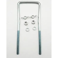 Spare Tire Carrier Holder Bracket 9" for Trailer Side Mount 4 or 5 Lug Zinc Plat