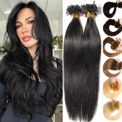 300 Strähnen Russisch Echthaar Bondings Keratin Extensions Haarverlängerung 150g