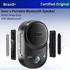 Divoom iTour-S Portable Bluetooth Speaker 90dB Loud Sound Deep Bass IP67 Waterpr