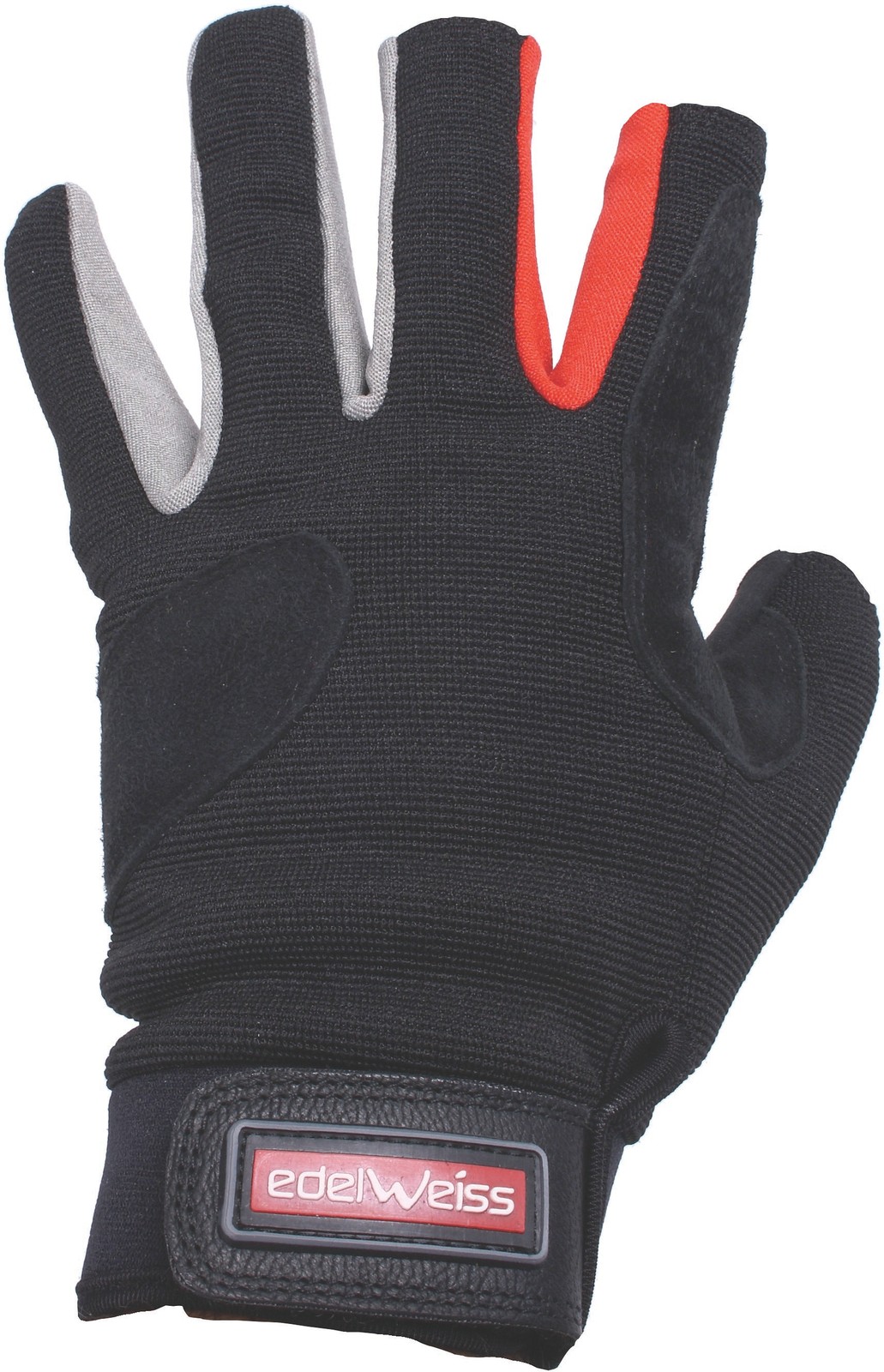 EDELWEISS Sensor 3 Finger Gloves XL Leather MTB Gloves Resistant to Cut and