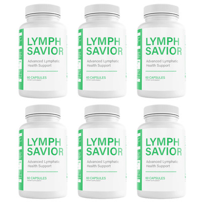 Lymph Savior Lymphatic Health Support Dietary Supplement 60 Capsules Bundle of 6