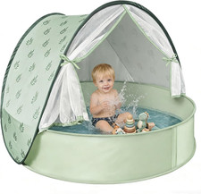 Baby Beach Tent with Pool, 3-In-1 Upgrade Pop up UPF 50 Sun Protection Shelter