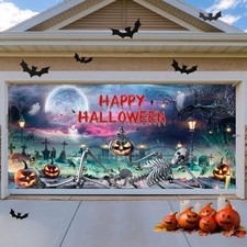 6 X 13 Ft Halloween Garage Door Decorations Halloween Decorations Witch Door Cov