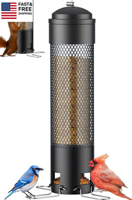 Bird Feeders for Outdoors Squirrel Proof with Weight-Activated Perches, Hanging