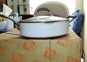 Rocco DiSpirito 5qt Saute Pan With Glass Lid Helper Handle