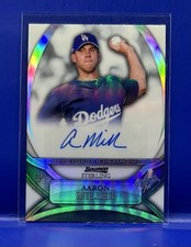 AARON MILLER 2010 BOWMAN STERLING ROOKIE REFRACTOR AUTO RC #/199 LA Dodgers