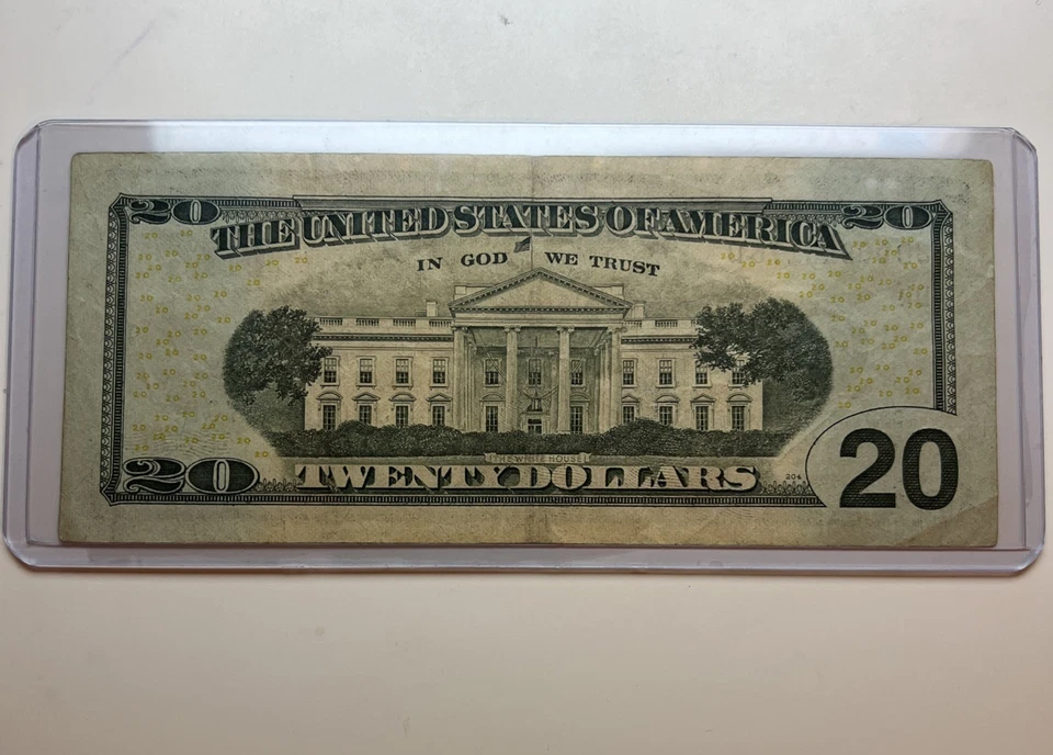 2009 20 Dollar Bill Low Serial Number 000 Circulated Very Nice - Image 4 of 4