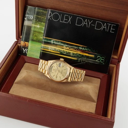 As-Is Vintage Men's Rolex OP Day-Date 36mm 18k Gold Ref.18038 w/ Box #W250400-1