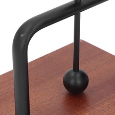 ATable Napkin Holder With Lifting Ball Solid Wood Base Metal Rack Napkin