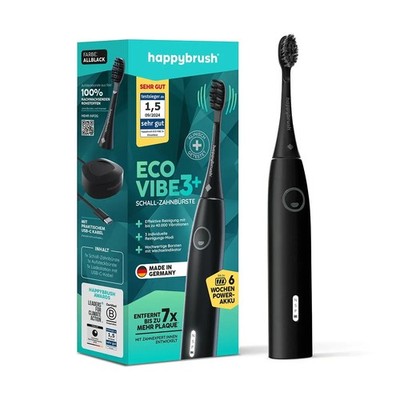 happybrush Eco Vibe 3+ Schallzahnbürste - schwarz