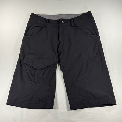 Y2K Salomon Actilite Shorts Womens 12 Black Hiking Outdoor Performance Technical