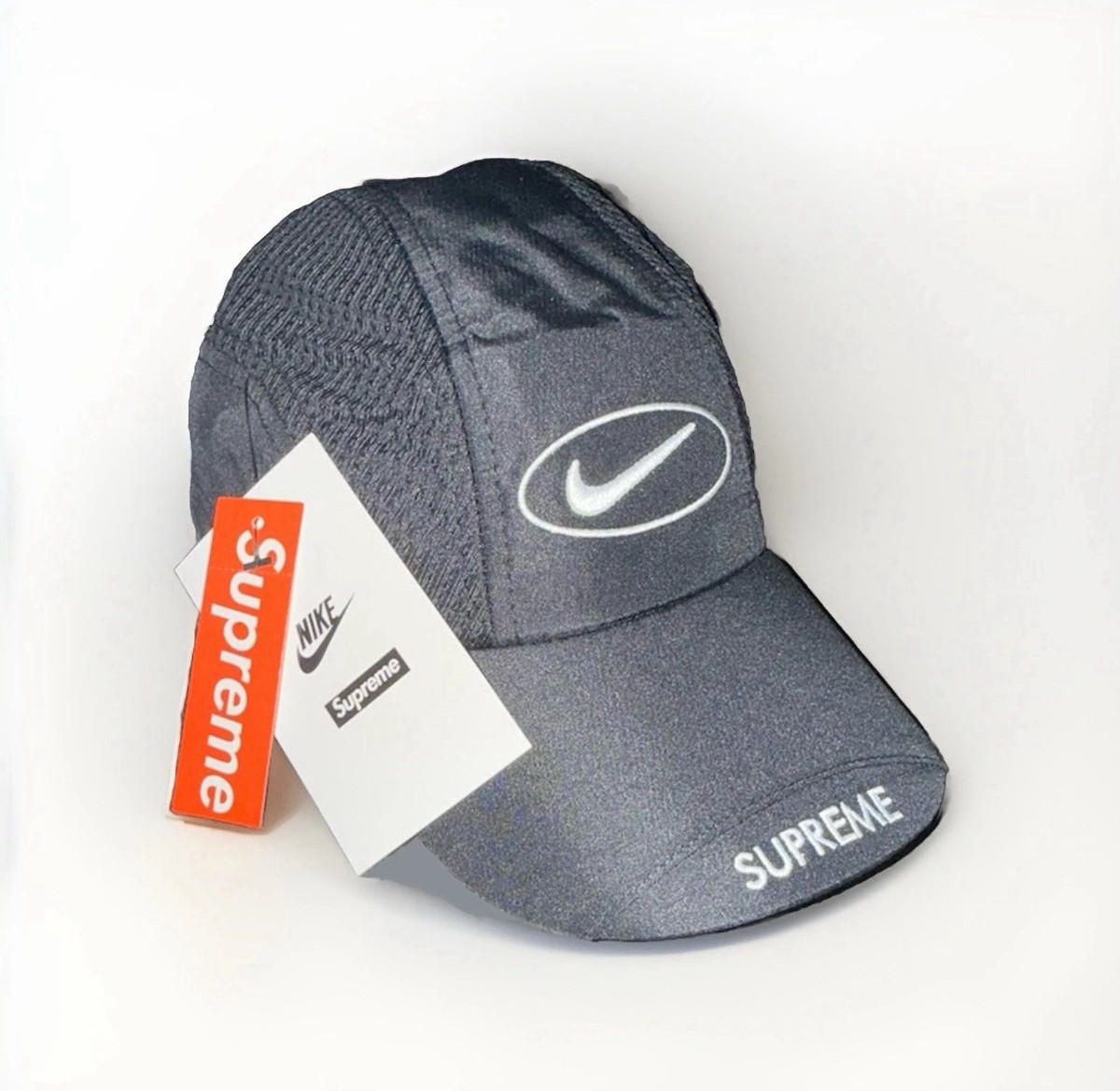 Supreme Nike Running Hat Black SS25 | eBay