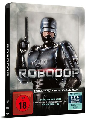 RoboCop (1987) (Director's Cut) [4K Ultra HD Blu-ray im Steelbook/FSK 18/Neu/OVP